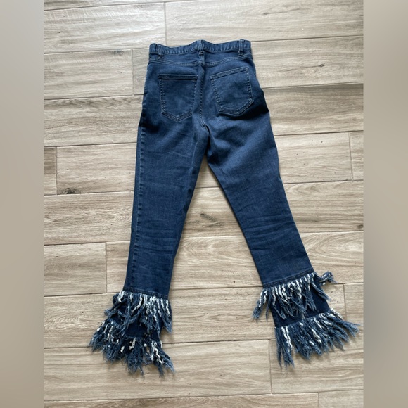 Nicholas frayed fringe High waist jeans size 25 - Picture 4 of 4